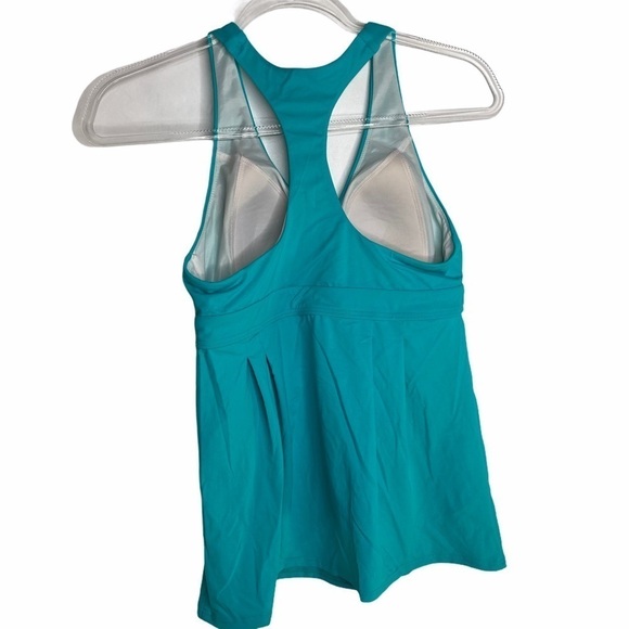 NWT Lands End aqua racerback Tankini top - Picture 2 of 11